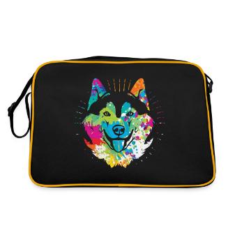chien de traîneau - Sac Retro - noir/or - Dos