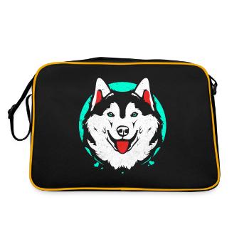 chien de traîneau - Sac Retro - noir/or - Dos