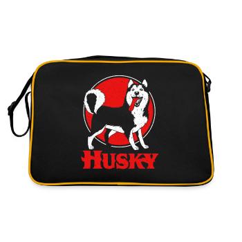 chien de traîneau - Sac Retro - noir/or - Dos