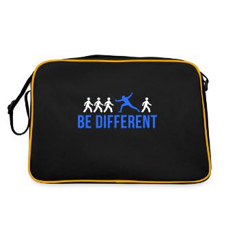 Fencing Fencer Funny Sport Saying Logo Gift - Retro Bag - black/gold - Back