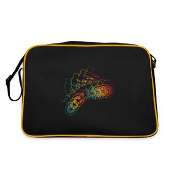 Motocross Vintage Moto Glitch Optics MX Retro - Sac Retro - noir/or - Dos