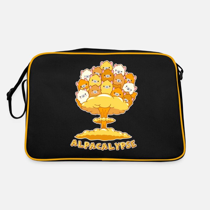 Alpacalypse funny gift for Alpaca Lama fans Retro Bag