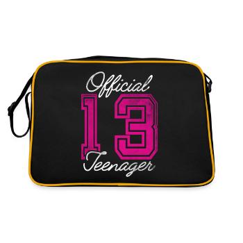 Officiellement adolescent - Official Ado - Fille - Sac Retro - noir/or - Dos