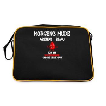 Blood donors Donor donate blood - Retro Bag - black/gold - Back