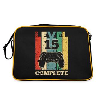 Idée de cadeau d'anniversaire Gamer 15 - Sac Retro - noir/or - Dos