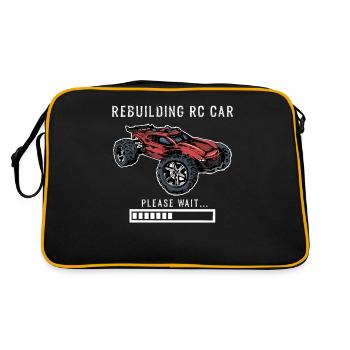 Rebuilding RC Car Ferngesteuertes Auto Modellbau - Retro Tasche - Schwarz/Gold - Hinten
