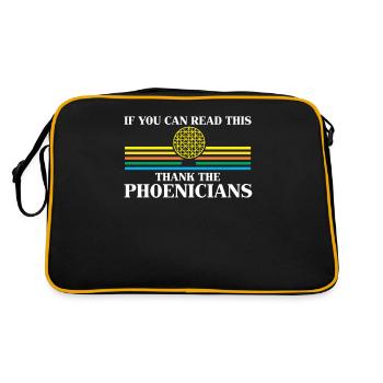Phénicie Professeur d'Histoire Merci Phénicien - Sac Retro - noir/or - Dos