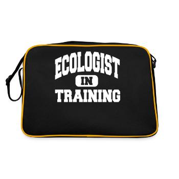 Écologiste en formation - Sac Retro - noir/or - Dos