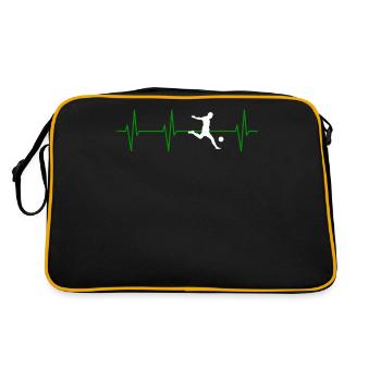 Cadeau de football pour votre mère et votre père - Sac Retro - noir/or - Dos