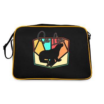 otarie - Sac Retro - noir/or - Dos