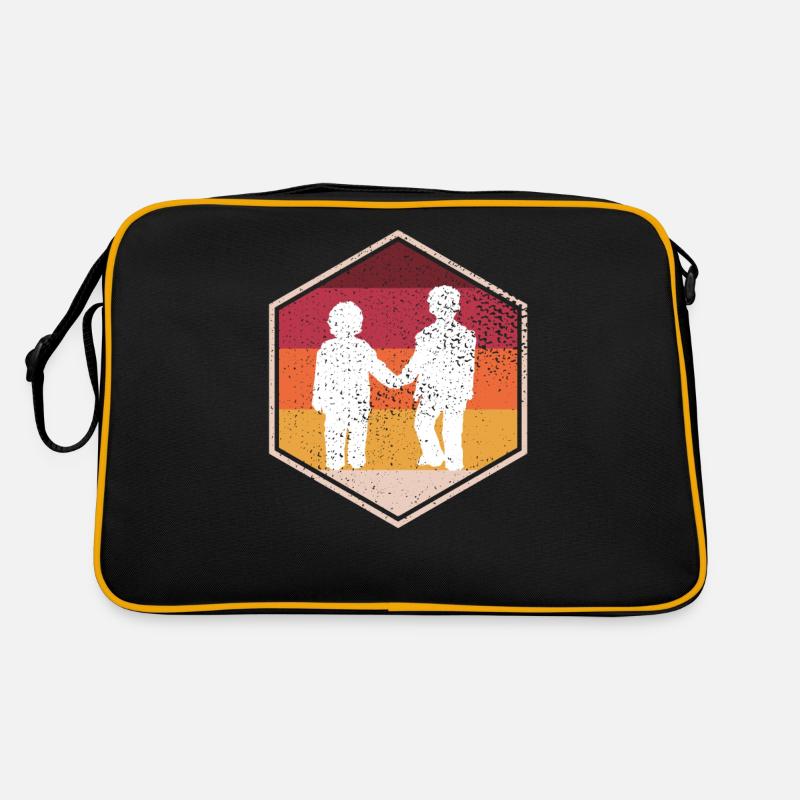 Rétro Brother Hexagone Design Sac Retro