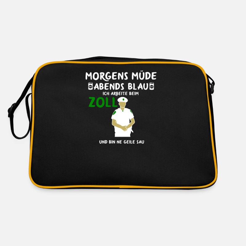 Customs Officer Customs Officer Border Guard Gift Idea Retro Bag