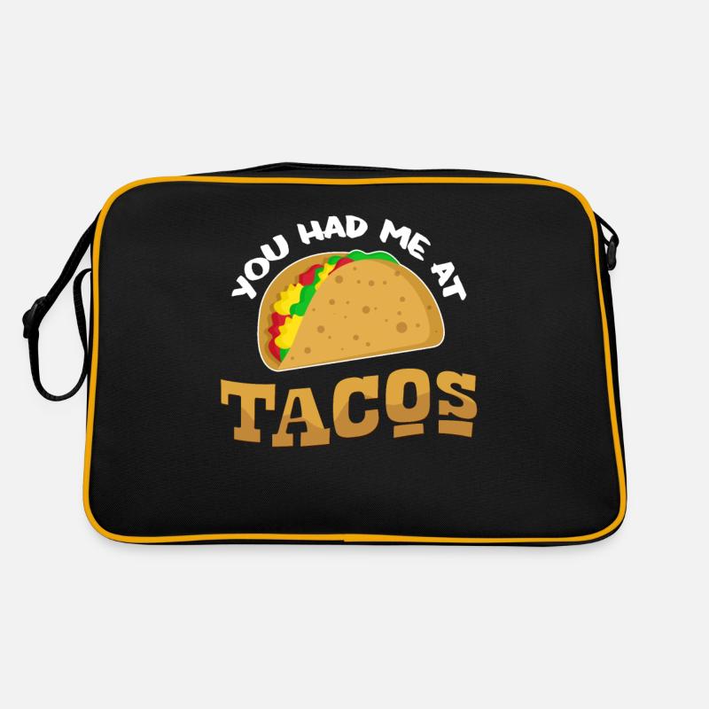 Taco - Retro Tasche - Schwarz/Gold