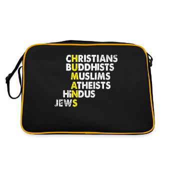 Religions equality - Retro Bag - black/gold - Back