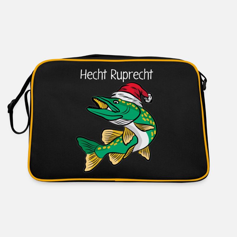 Hecht Ruprecht - Retro Tasche - Schwarz/Gold