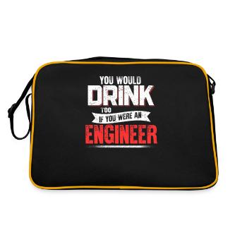 Engineering Career Quote Drôle d'humour - Sac Retro - noir/or - Dos