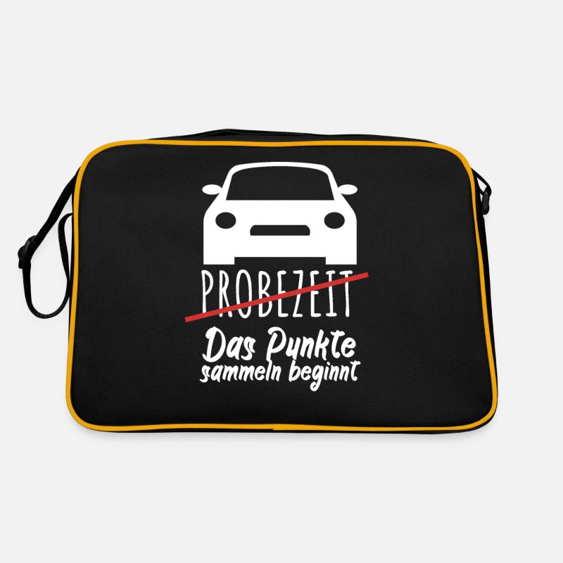 Probezeit Das Punkte sammeln beginnt - Retro Tasche - Schwarz/Gold