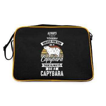 Toujours être toi-même - drôle de cochon d'eau Zoot - Sac Retro - noir/or - Dos