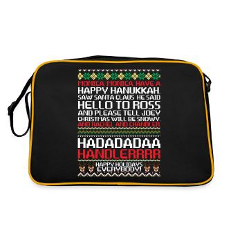 Monica Monica Happy Hanukkah Happy Santa - Retro Bag - black/gold - Back