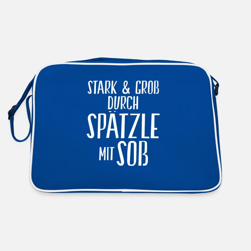 Stark und Groß durch Spätzle mit Soß | Schwäbisch Retro Tasche