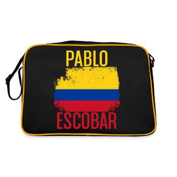 PABLO ESCOBAR FLAG - Retro Bag - black/gold - Back