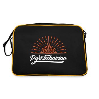 PYROTECHNICIAN PYRO pyrotechnie Nouvel An pyrotechnique - Sac Retro - noir/or - Dos