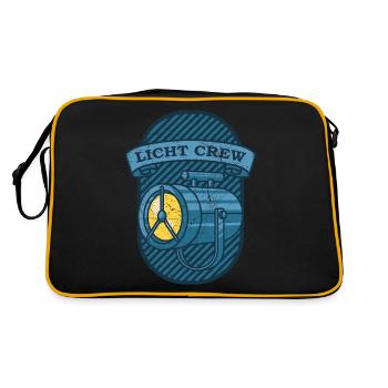 LIGHT CREW Cadeau de technicien en éclairage rétro - Sac Retro - noir/or - Dos