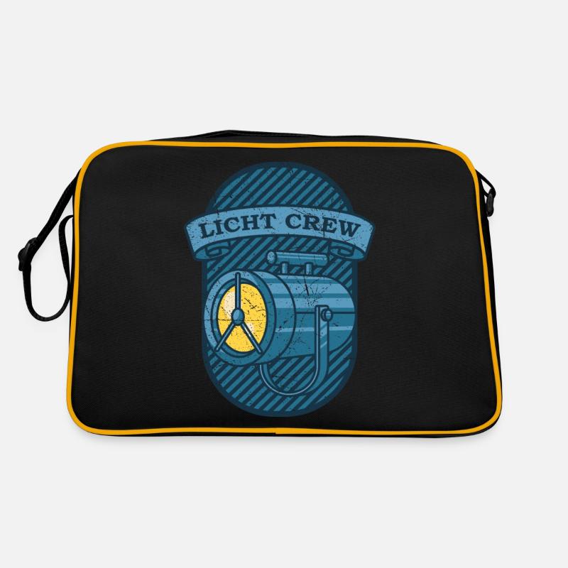 LICHT CREW Retro Licht Lichttechniker Geschenk Retro Tasche