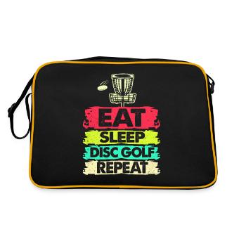 Frisbee - Retro Bag - black/gold - Back
