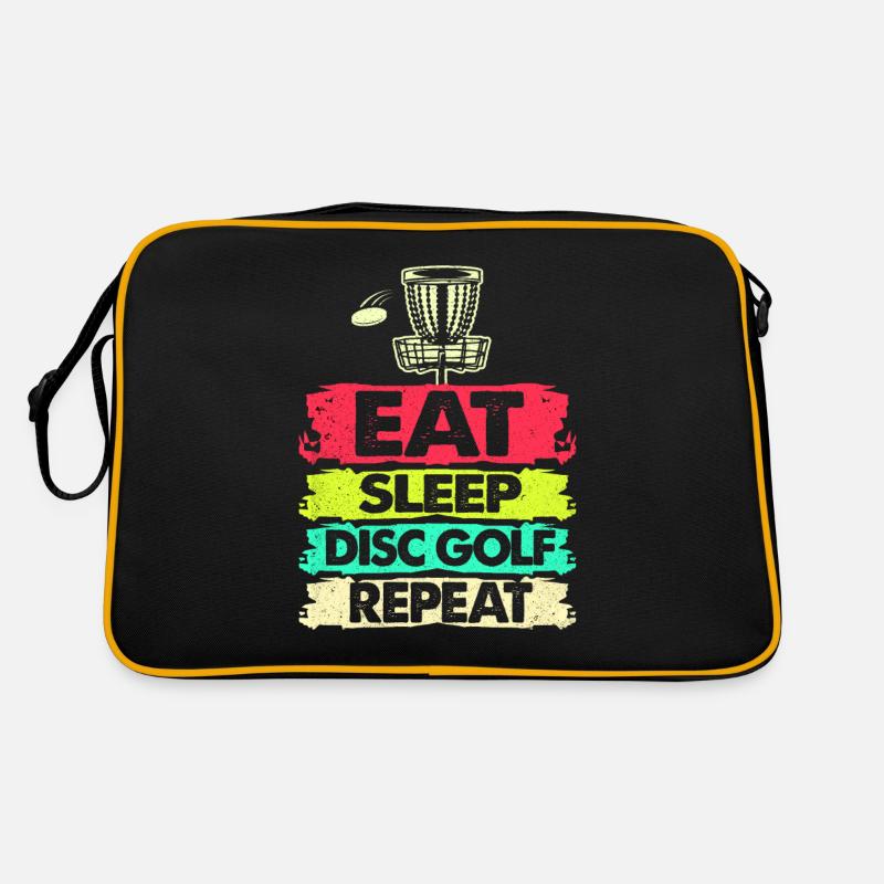 Frisbee - Retro Tasche - Schwarz/Gold