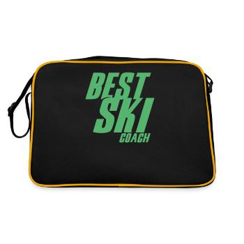 moniteur de ski - Sac Retro - noir/or - Dos