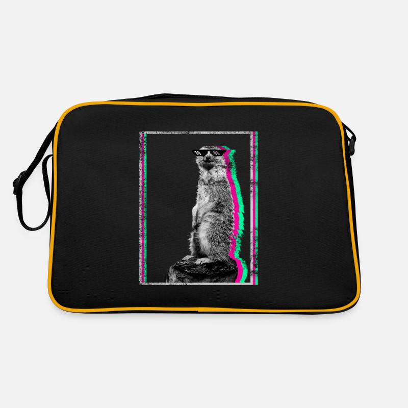 Cadeau cool suricate Surikate Meerkat Sac Retro