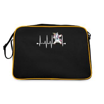 EMT Unicorn Funny Graphic Heartbeat Dabbing First - Sac Retro - noir/or - Dos