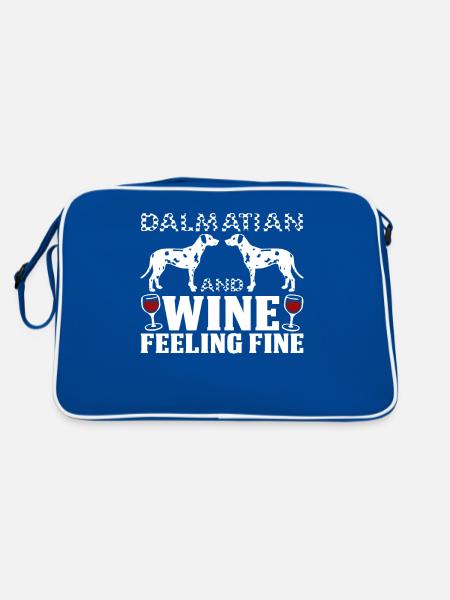 Dalmatian - Retro Bag - blue/white - Back