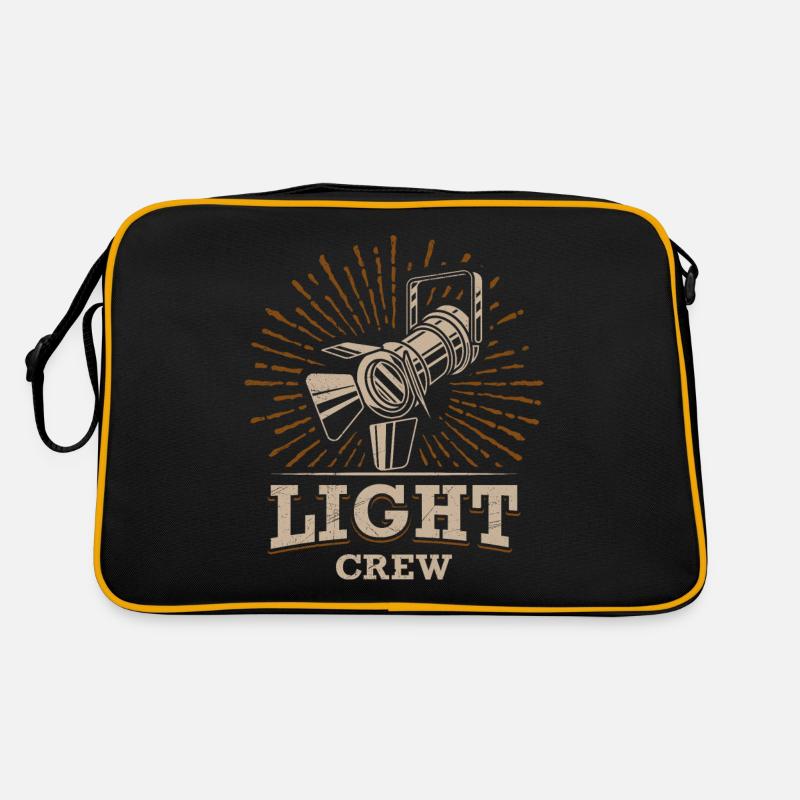 LIGHT CREW Retro Licht Lichttechniker Geschenk Retro Tasche