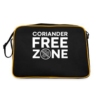 I Hate Coriander - I hate coriander saying - Retro Bag - black/gold - Back