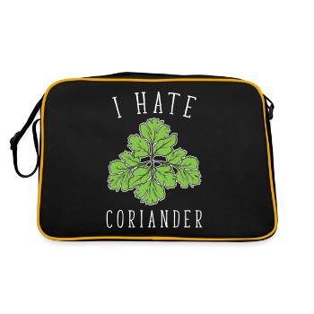 I Hate Coriander - I hate coriander - Retro Bag - black/gold - Back