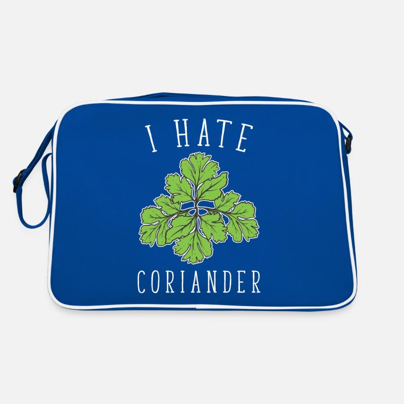 I Hate Coriander - Ich hasse Koriander Retro Tasche