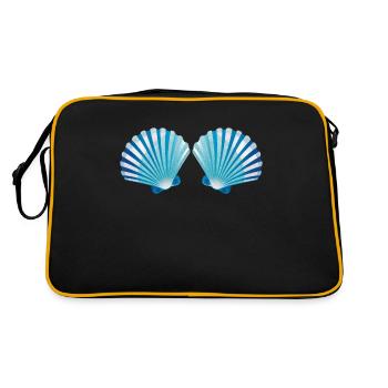 Mermaid Sea Shell Bra Costume - Retro Bag - black/gold - Back