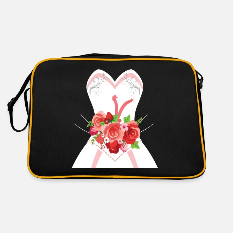 Conception simple de robe de mariage pour les douches nuptiales Sac Retro
