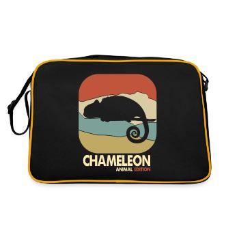 Chameleon - Retro Bag - black/gold - Back