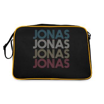Jonas - Sac Retro - noir/or - Dos