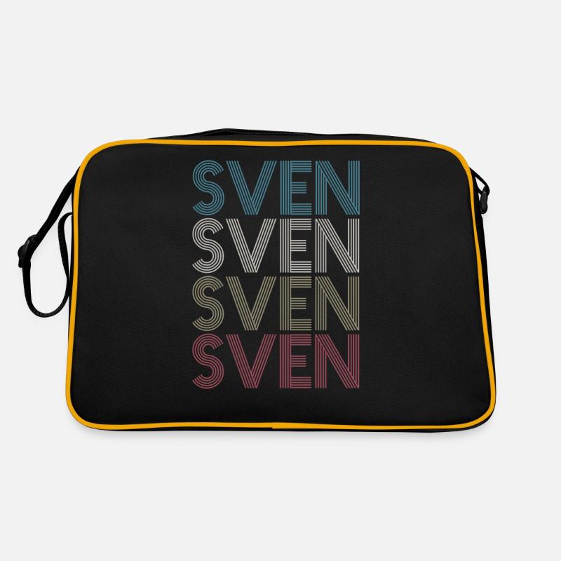 Sven - Sven Lustig - Retro Tasche - Schwarz/Gold