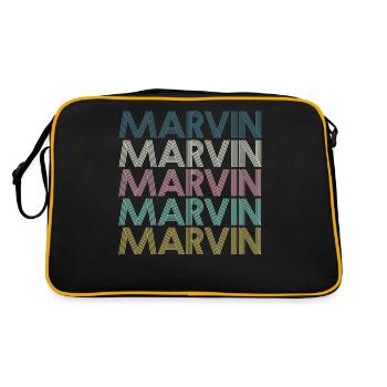 Marvin - Sac Retro - noir/or - Dos