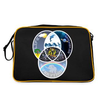 42 Answer Life Universe - Retro Bag - black/gold - Back