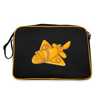 AVION DE QUIMBAYA Offrande d'un ancien astronaute ancien - Sac Retro - noir/or - Dos