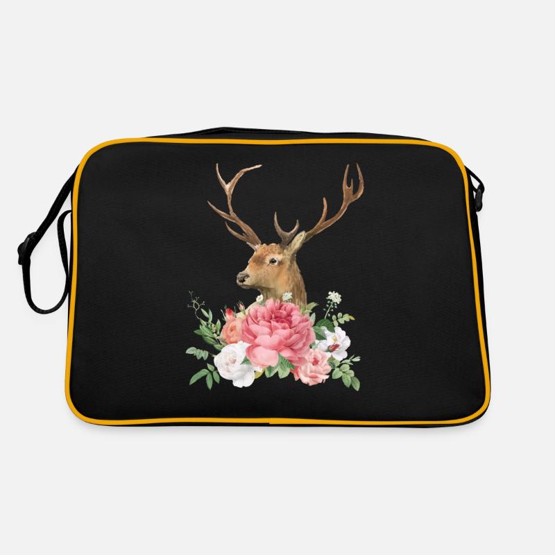 Deer and Rose Dirndl replacement ladies Retro Bag