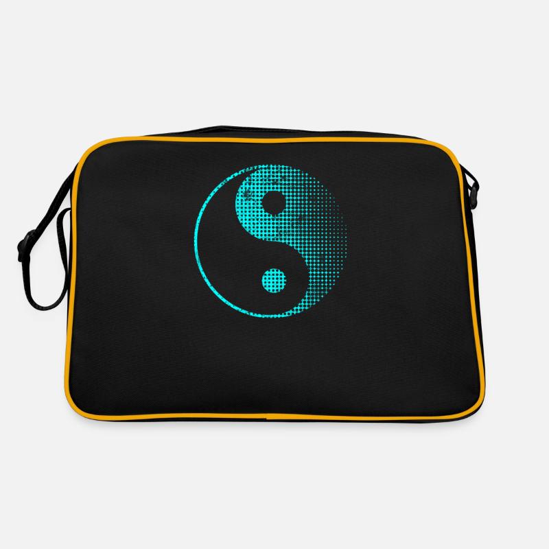 Yin Yang - Retro Tasche - Schwarz/Gold