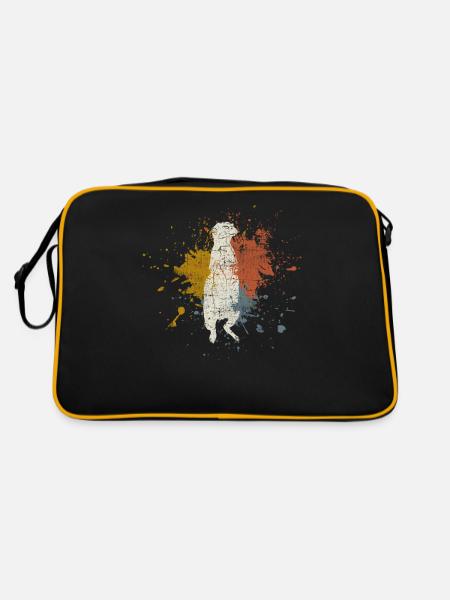 suricates - Sac Retro - noir/or - Dos