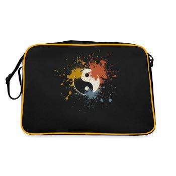 Yin and yang - Retro Bag - black/gold - Back